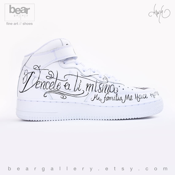 Custom Nike Air Force 1 Hand Painted Nike Shoes Anuel AA and Custom Nike Air Force 1 Hand Painted Nike Shoes Anuel AA and