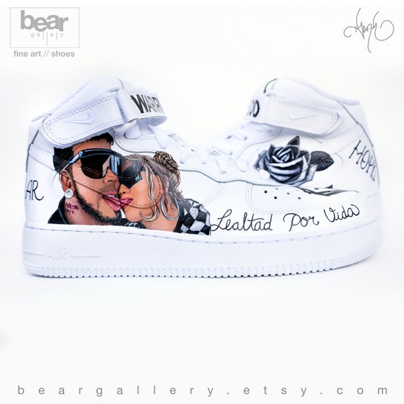 Custom Nike Air Force 1 Hand Painted Nike Shoes Anuel AA | Etsy India