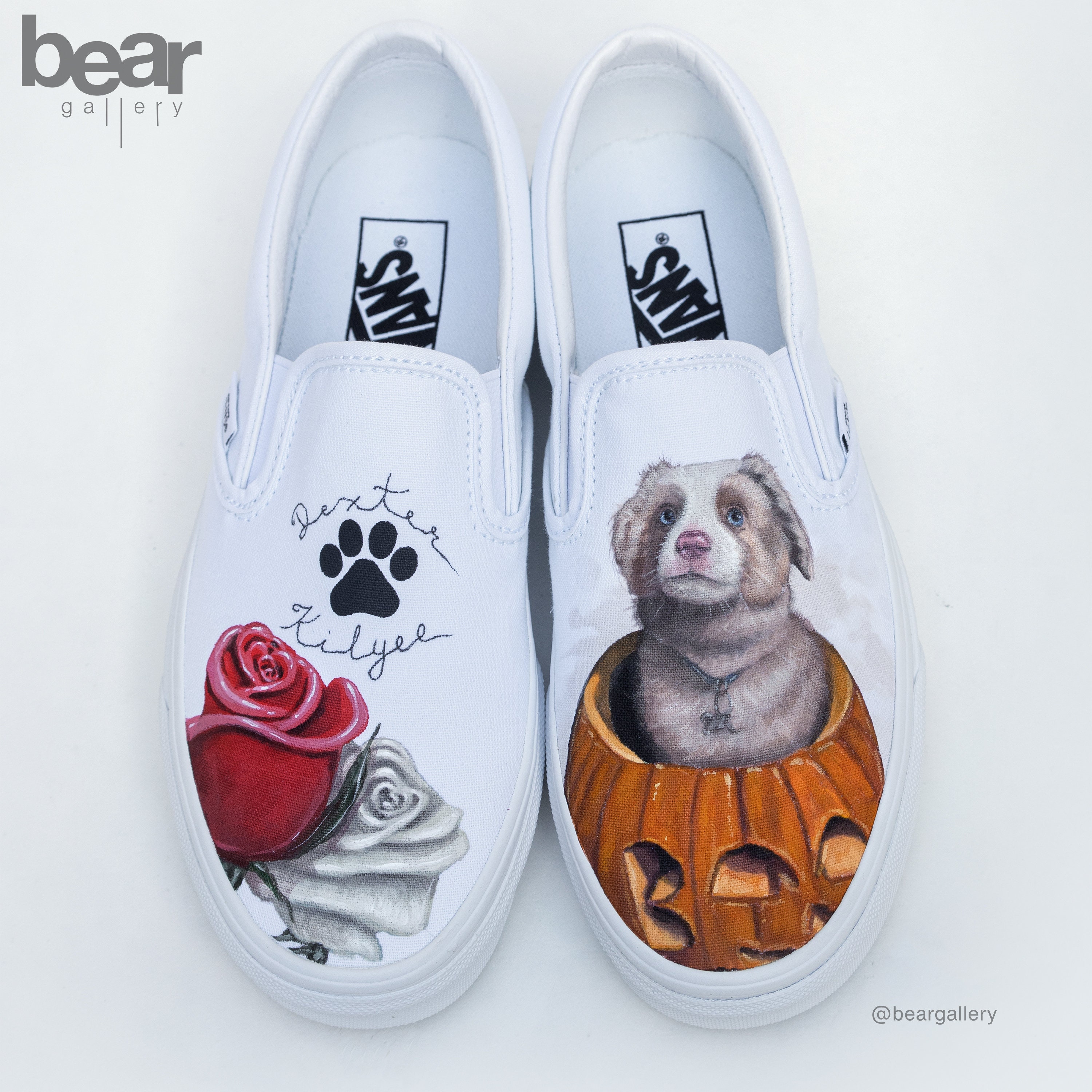 vans dog slip ons