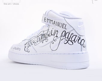 Custom Nike Air Force 1 Hand Painted Nike Shoes Anuel AA | Etsy