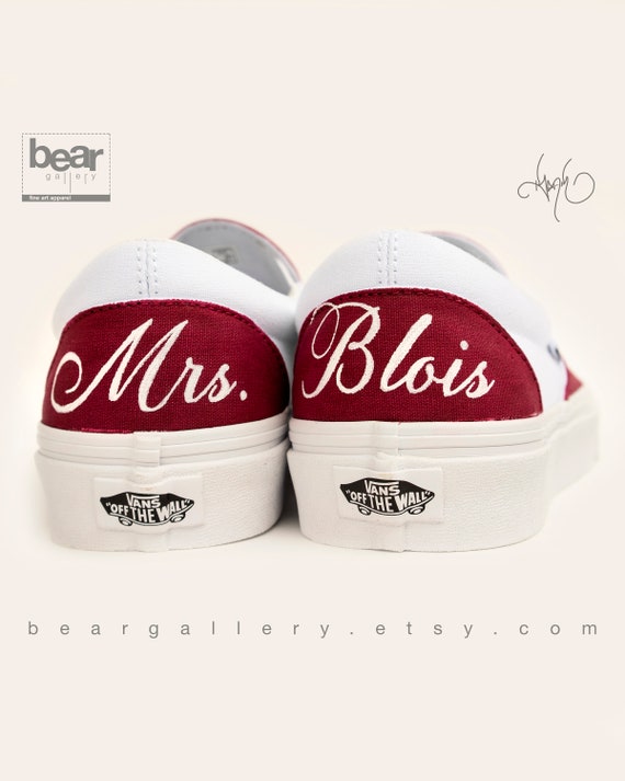 burgundy vans custom