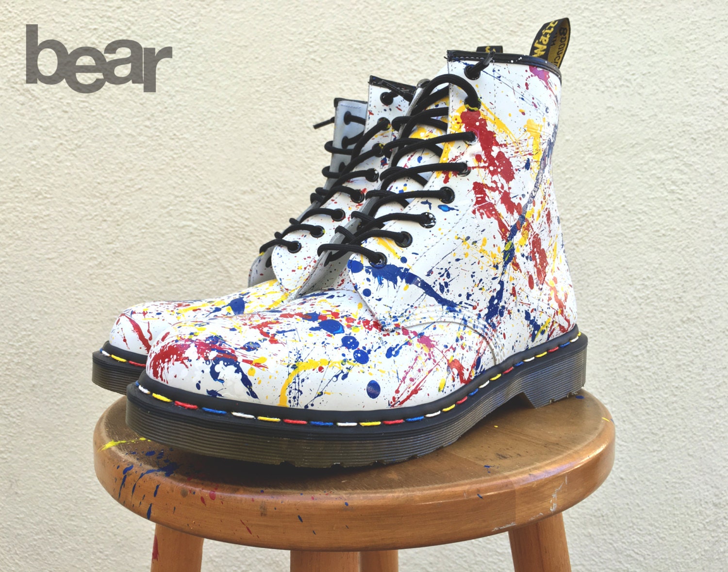 doc martens painting boots