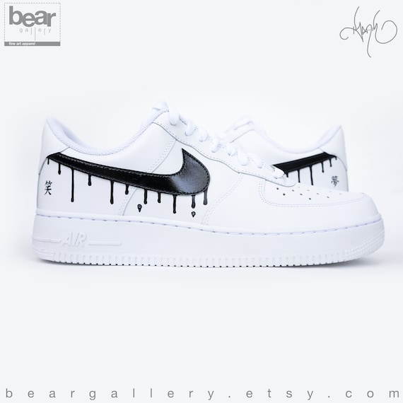 nike air force paint drip