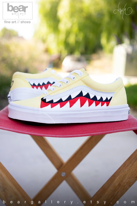 bape yellow vans