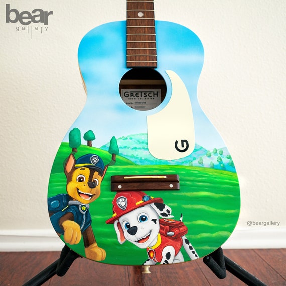 Guitarra acústica pintada a mano personalizada Guitarra de | Etsy México