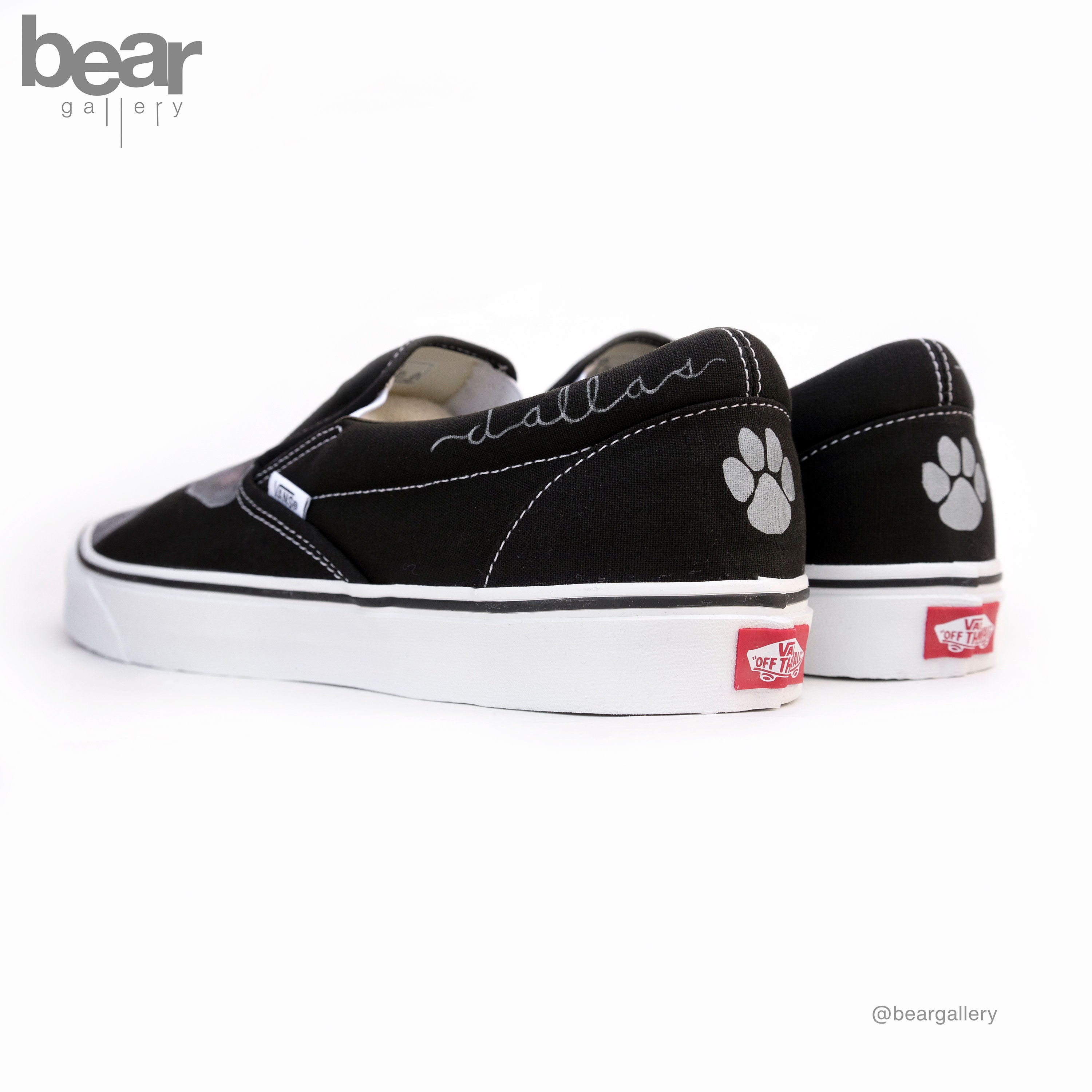 Custom Painted Pet Portrait Vans Shoes Personalized Hand Etsy