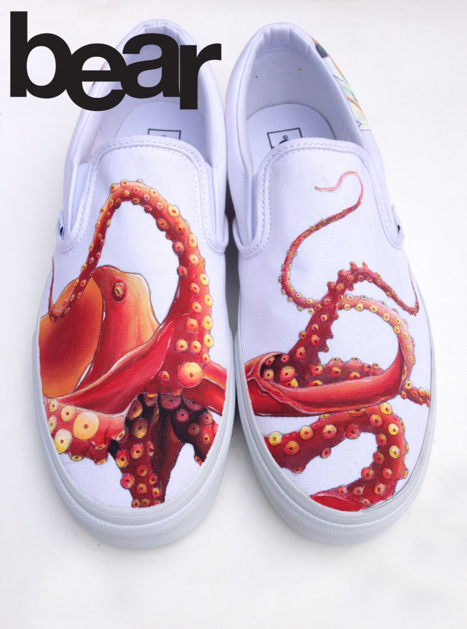 Custom Painted Octopus Vans Shoes Hand Painted Octopus and Etsy