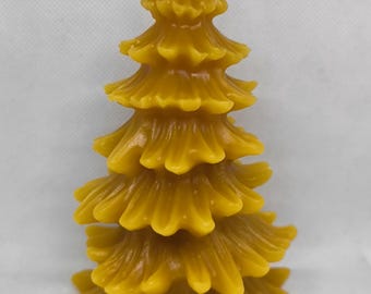 1027 Beeswax Candle Christmas Tree Large