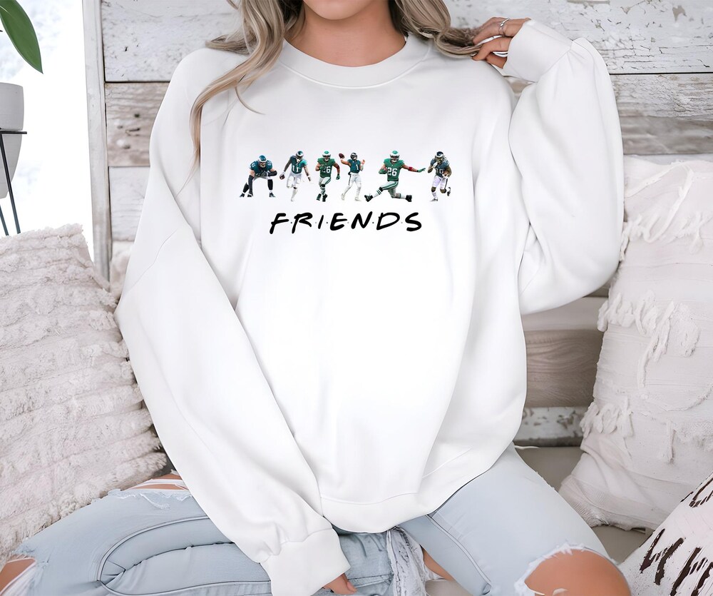 Eagles Friends Gear Sweatshirt, Retro Friends Football Crewneck Sweatshirts, Philadelphia Eagles T-Shirts & Hoodie, Goedert Eagles Fan Gifts