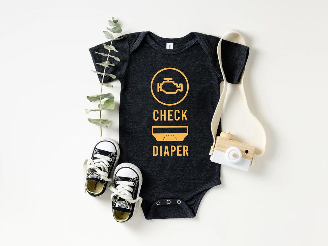 Check Engine Baby Onesie®, Funny Mechanic Baby Bodysuit, Cute Diaper ...
