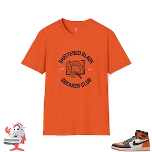 Matching Shirt For Air Jordan Retro 1 Shattered Backboard Black Orange White Sneaker Match Tee Nike Streetwear Apparel T-Shirt Sneakerhead