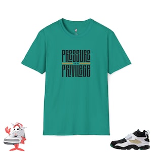 Matching Shirt Nike Air Diamond Turf Emerald Pressure Privilege T-Shirt Deion Sanders Coach Prime Time Sneaker Match Streetwear Black Green