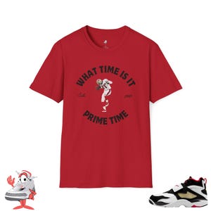 What Time Is It Prime Time T-Shirt Matches Nike Diamond Turf Falcons Shoes Deion Sanders Coach Prime 49ers Sneaker Match Streetwear