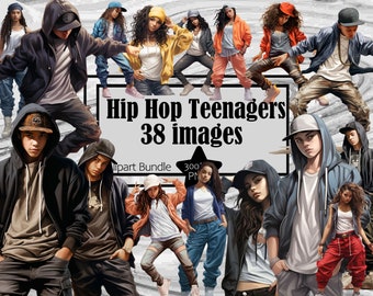 Hip Hop Kleidung PNG Streetstyle Clipart Tänzerin Clipart Teen Clipart-Bild Clipart Grafiken Kommerzieller Digitaler Download Sublimation PNG