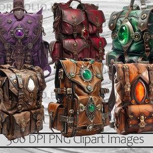 Fantasy Backpack Clipart Bag of Holding Cosplay RPG Gamer PNG Adventure ...
