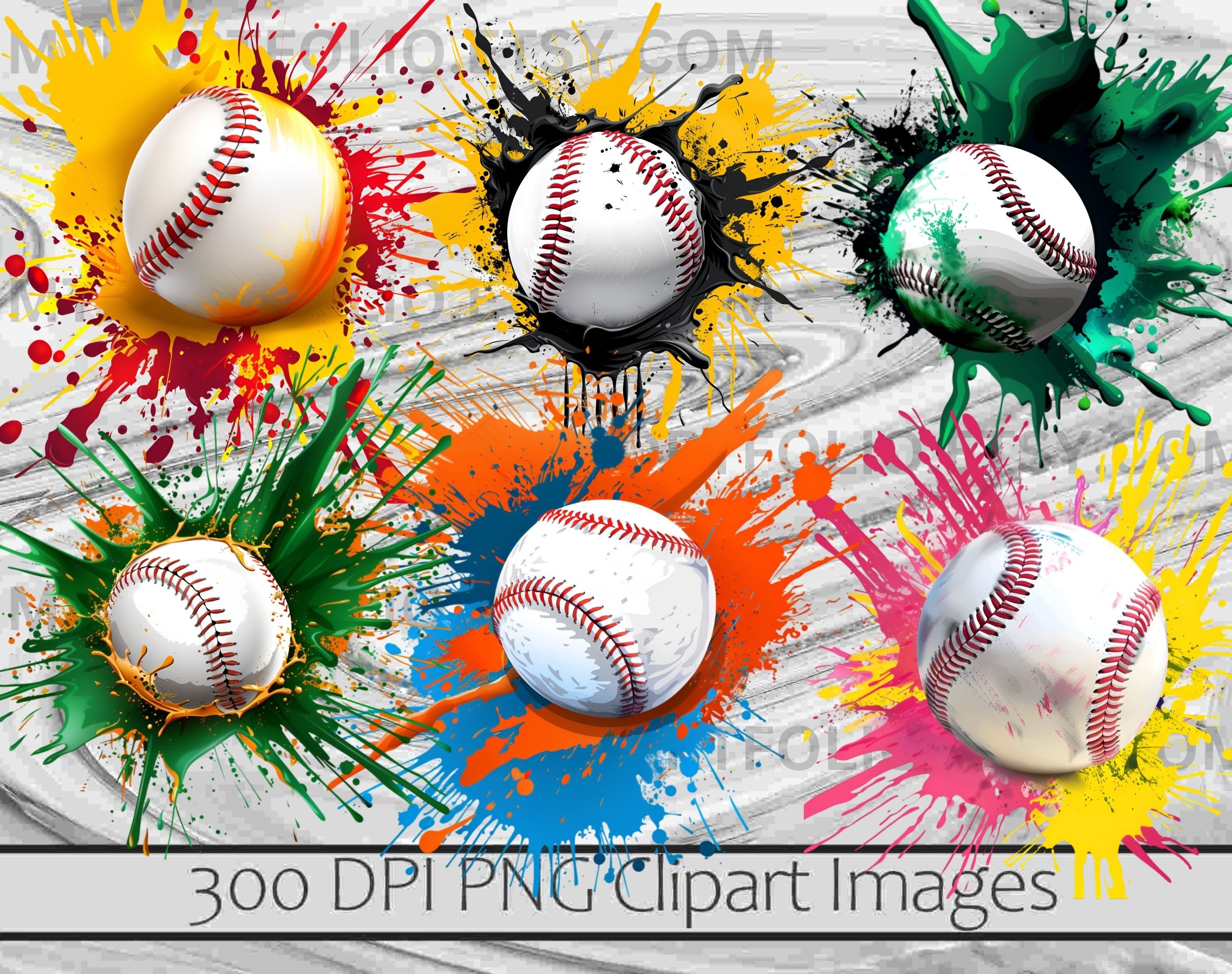 Baseball Paint Splash PNG Clipart Baseball Paint Splatter PNG Graphics ...