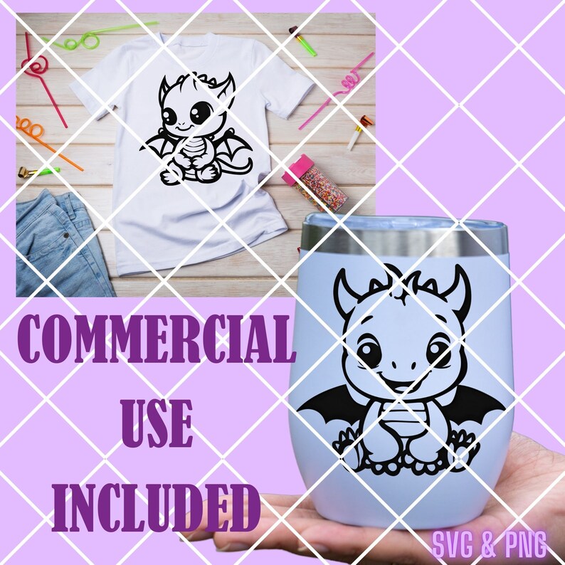 Cute Dragon Chibi SVG Bundle Kawaii PNG Cut Files Craft Making, Cut ...