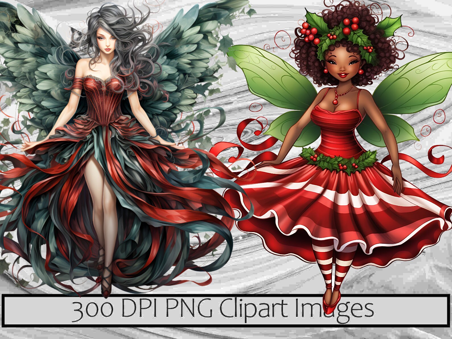 Graphics Fae Christmas Elegant Fairy Fairies Fae Graphics Transparent Commercial ...