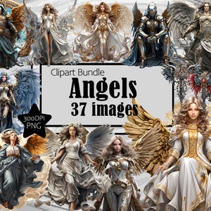 Winged Angels Fairy PNG Graphics Transparent Commercial Use ~Digital Download Sublimation Junk Journal