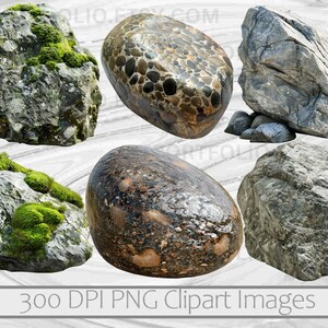 Rocks Clipart River Rocks PNG Graphic Obsidian Image Transparent Commercial License Digital Download Sublimation Zen Rock Stack Junk Journal image 2