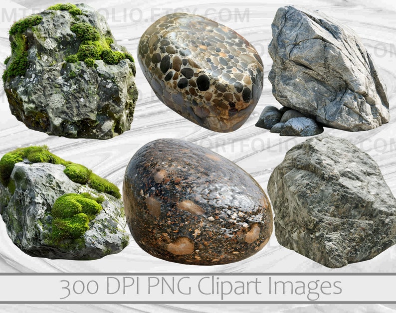 Rocks Clipart River Rocks PNG Graphic Obsidian Image Transparent Commercial License Digital Download Sublimation Zen Rock Stack Junk Journal image 2