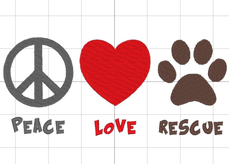 Peace Love Rescue Dog Paw Magnets – 5.5" Vinyl For Car, Truck, Fridge – Crazy Sticker Guy
