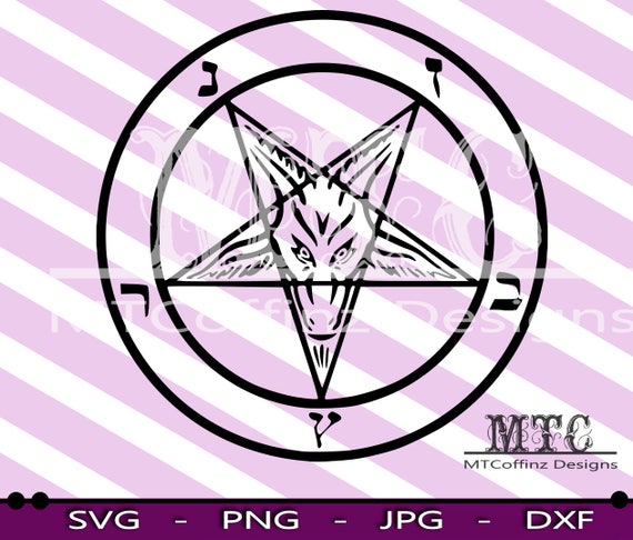 baphomet pentagram svg cutting files silhouette cameo etsy baphomet pentagram svg cutting files silhouette cameo cricut instant download