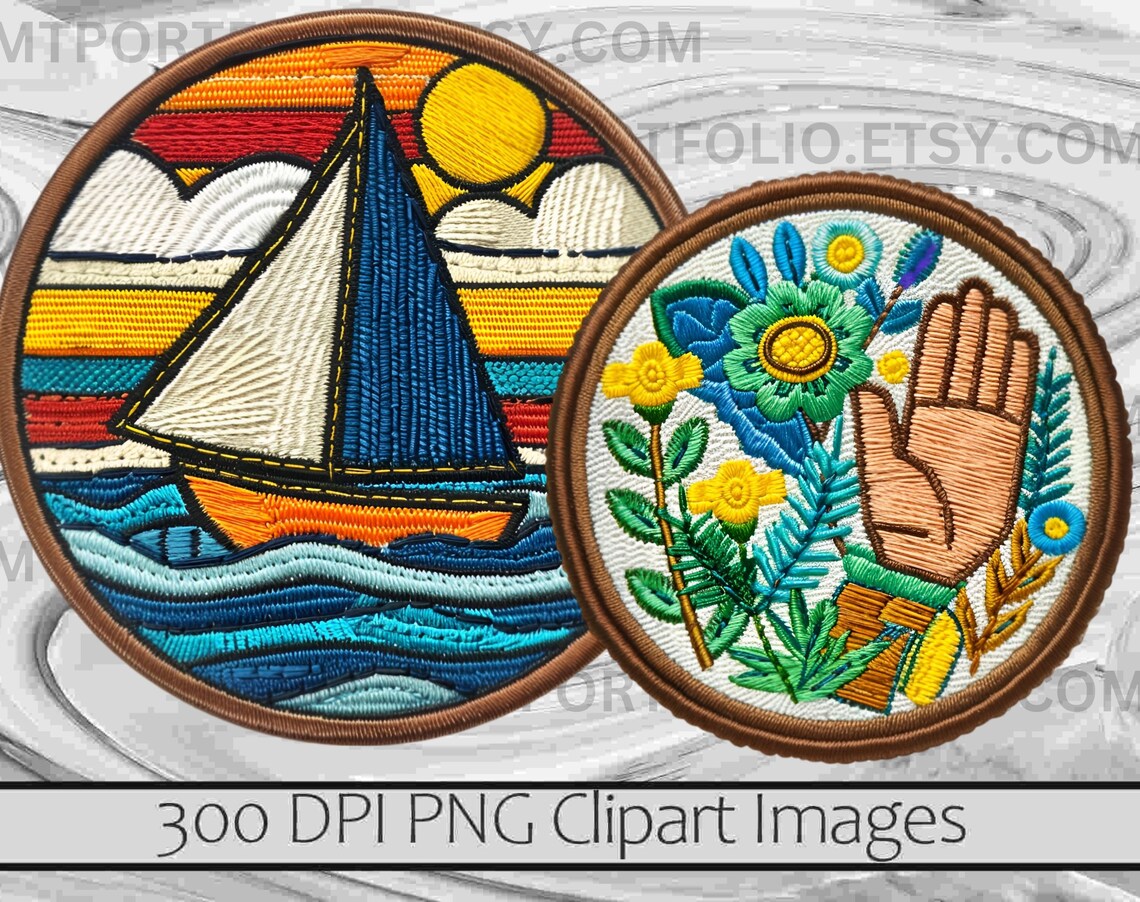 Scouting Patch Clipart Merit Badge Patch PNG Round Achievement Patch ...
