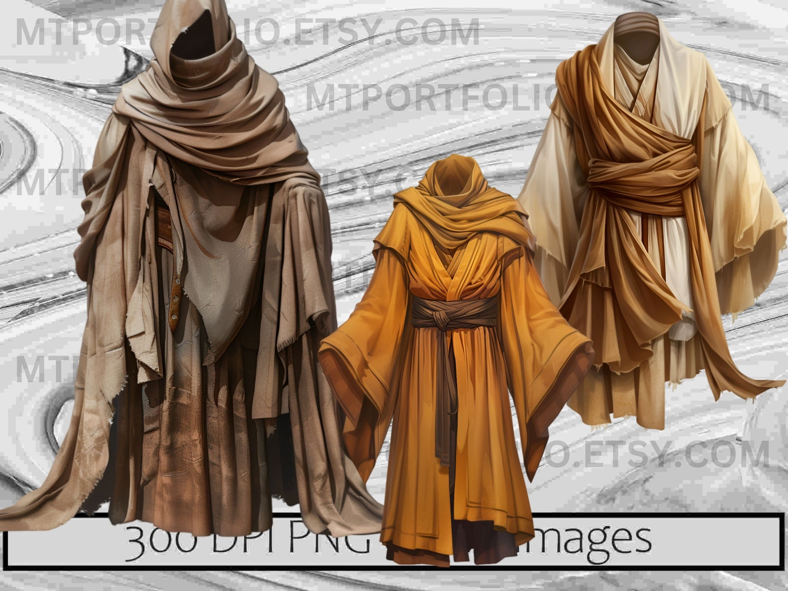 Mystical Robes Clipart Tattered Cloak PNG Cosplay Cleric Clipart ...