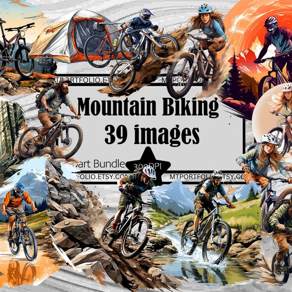 Mountain Bike PNG Clipart Bike Bicycle Graphics Sublimation Bundle Junk Journal Scrapbook PNG File Transparent Download River Trail