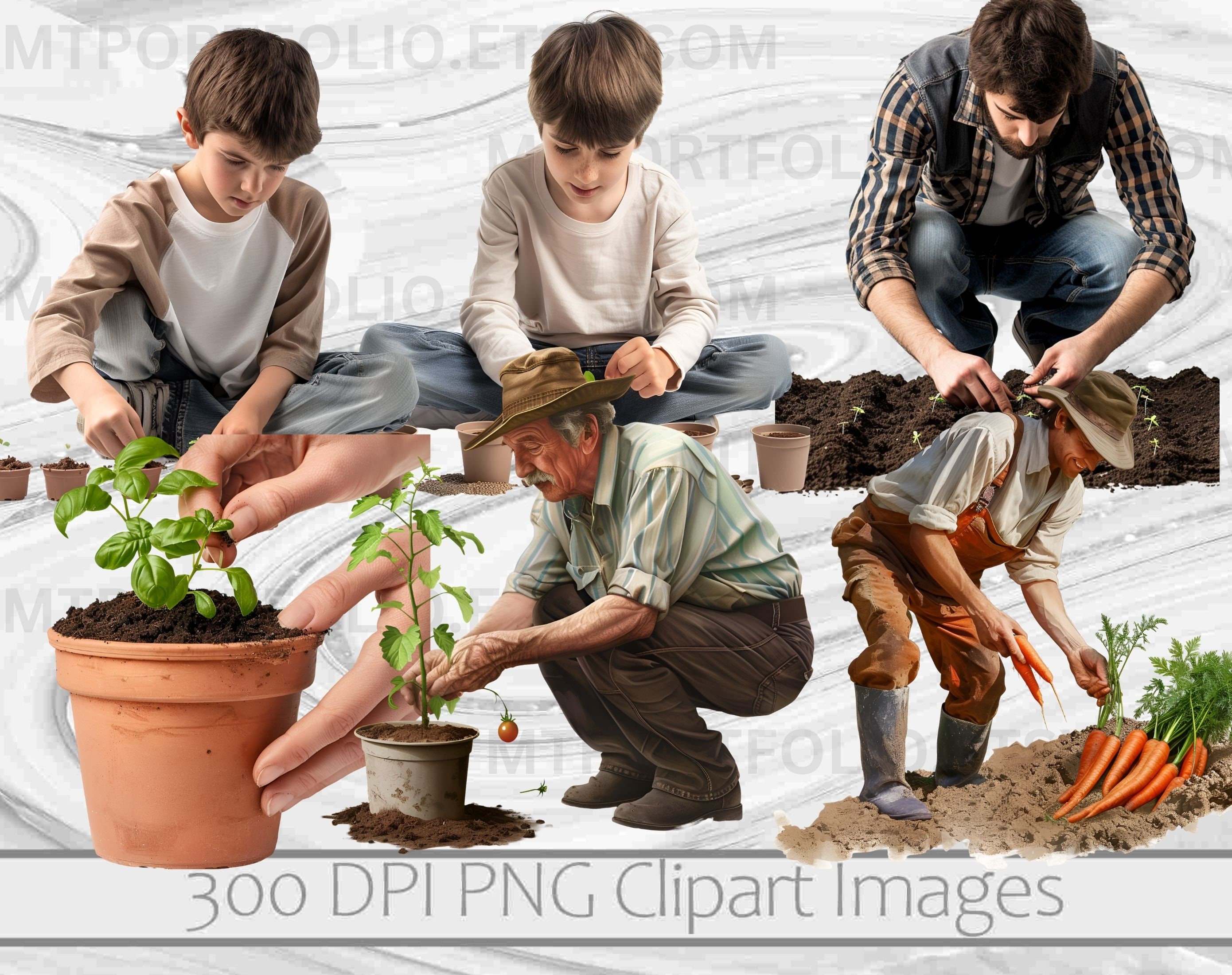 Spring Planting Graphics Gardening Clipart Spring Planting Clipart Seedling Graphics Garden ...