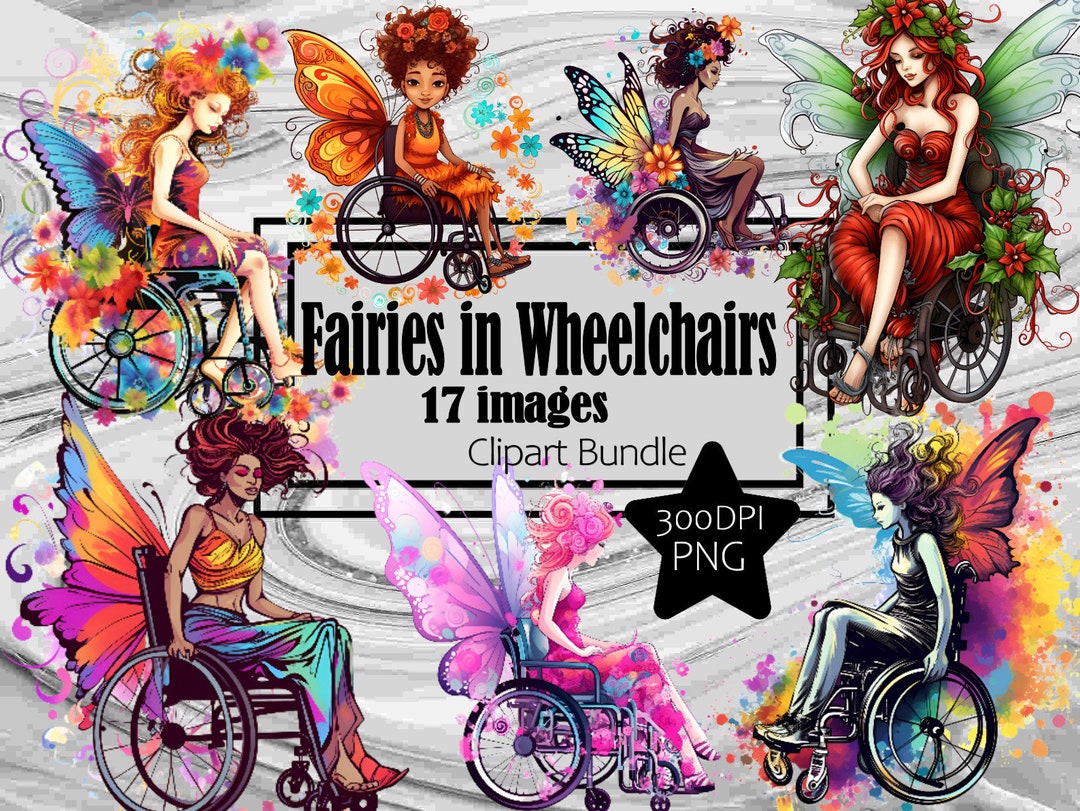 Graphics Fae Wheelchair Fairy Fae Disability Representation Graphics Transparent ...
