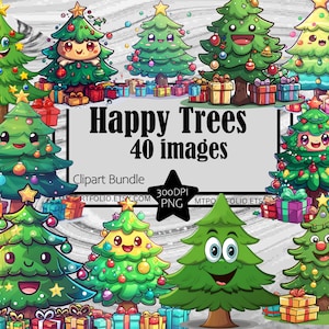 Frohe Weihnachten Baum Clipart PNG Frohe Feiertage Clipart Weihnachtsbaum Grafik Transparent kommerziellen digitaler Download Sublimation Journal