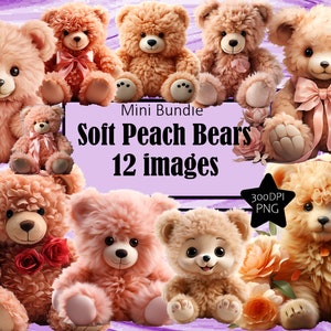 Clipart ours en peluche pêche doux pour nouveau bébé usage commercial cadeau baby shower sublimation téléchargement immédiat faire-part de grossesse bébé