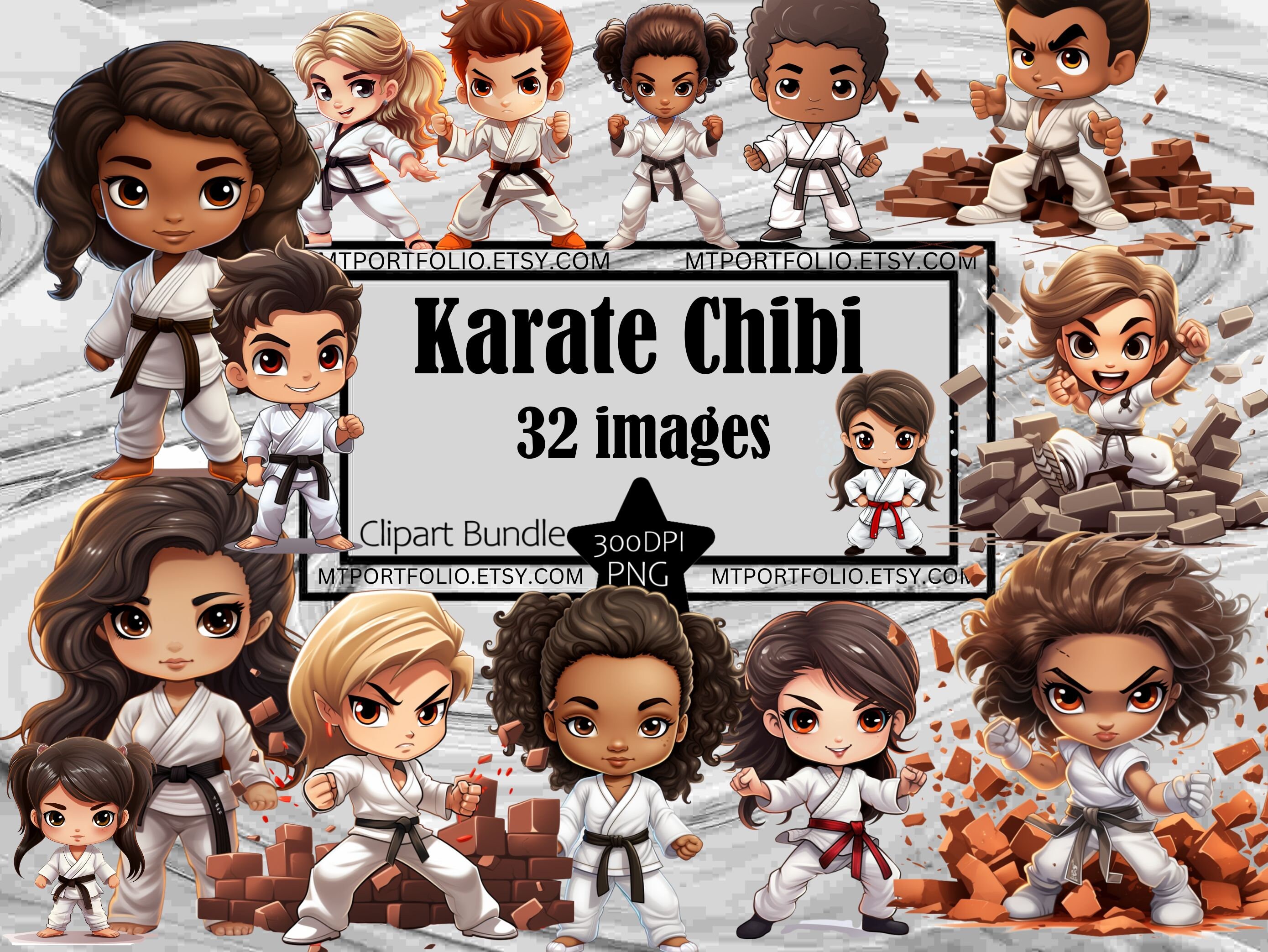 Chibi Karate Clipart Martial Arts PNG Digital Download Black Belt Gi PNG  Clipart Bundle Commercial Chibi Fighter Dojo Tshirt Clipart Bundle - Etsy, image size:2779x2086