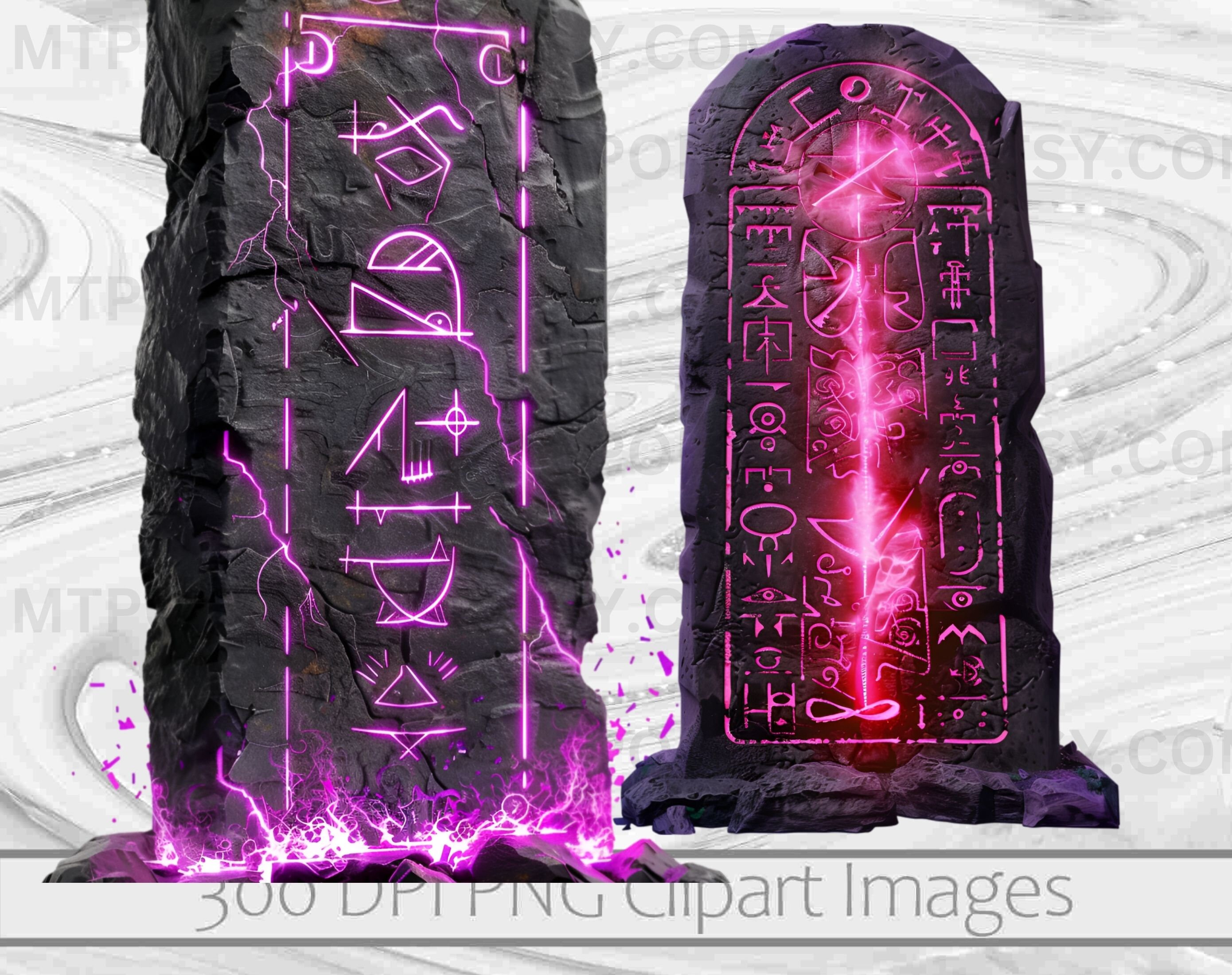 Rune Clipart Rune Monolith PNG Rune Tablet Cosplay RPG Gamer Clipart ...