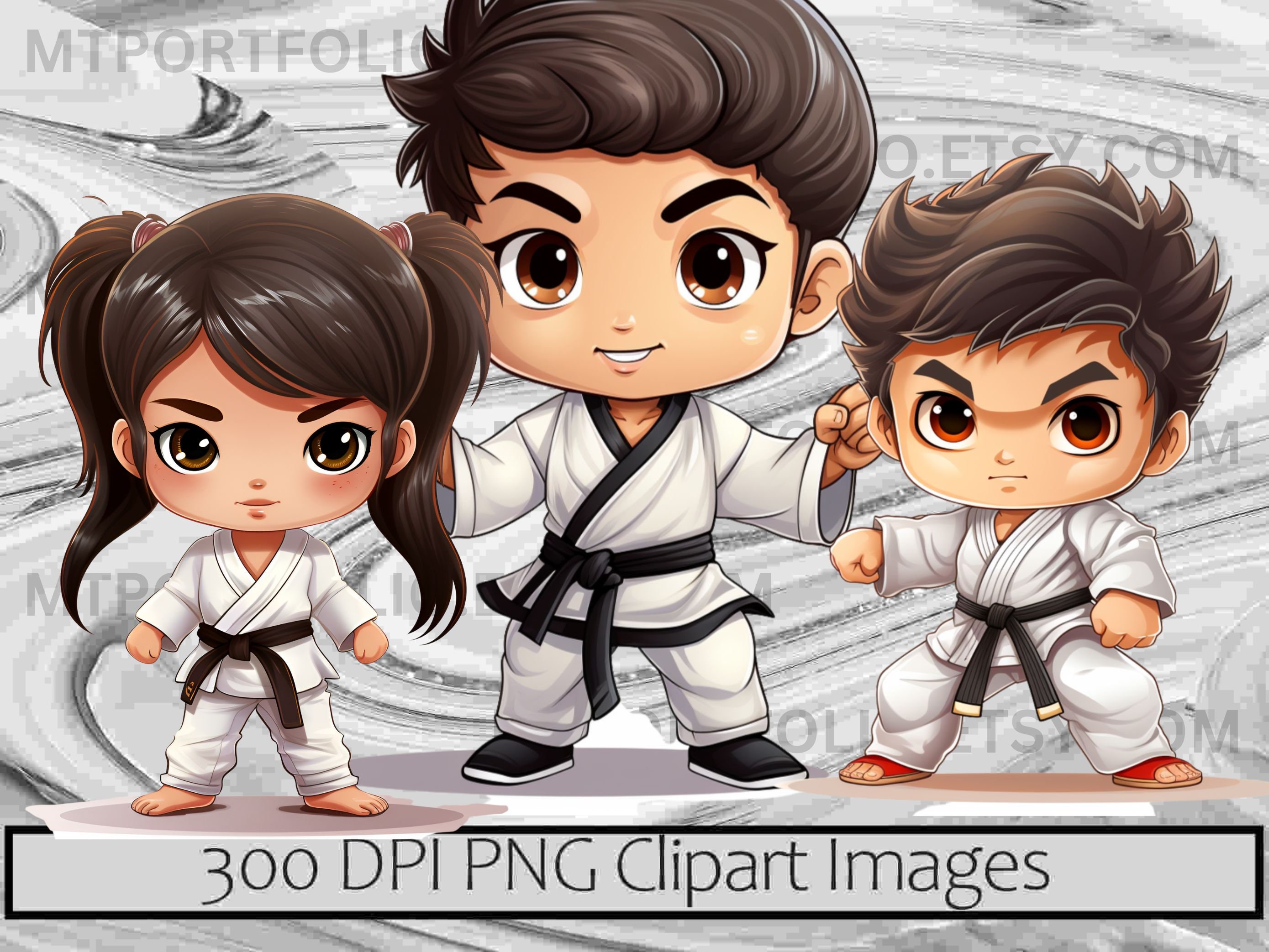Chibi Karate Clipart Martial Arts PNG Digital Download Black Belt Gi PNG  Clipart Bundle Commercial Chibi Fighter Dojo Tshirt Clipart Bundle - Etsy, image size:2779x2086