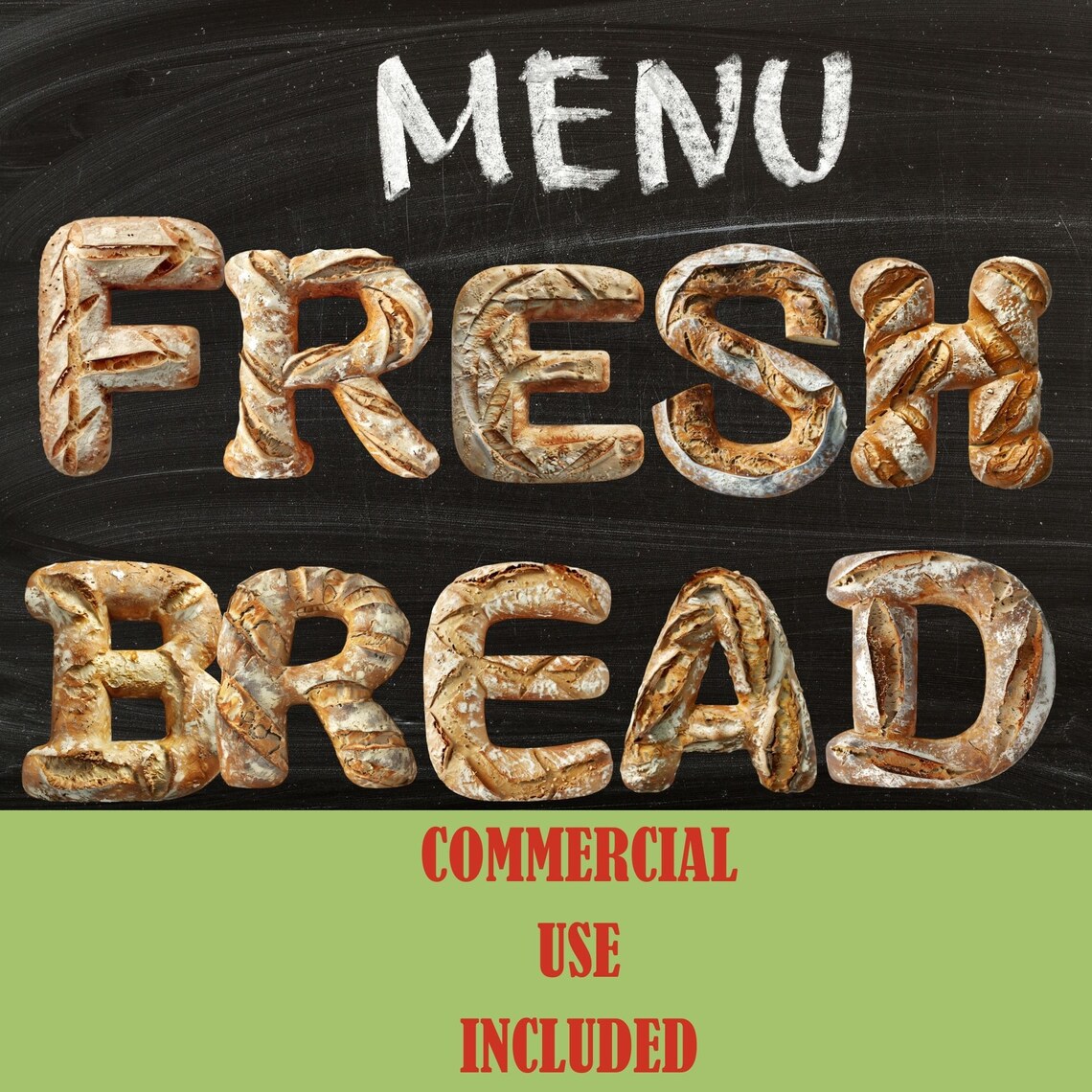 Sourdough Alphabet PNG Bakery Menu Individual Letters Numbers Clipart ...