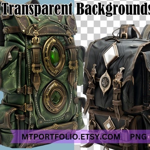 Fantasy Backpack Clipart Bag of Holding Cosplay RPG Gamer PNG Adventure ...