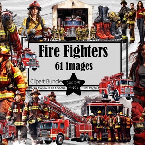 Clipart pompiere EMT First Responder PNG Clipart camion dei pompieri Download digitale Junk Journal Clipart sublimazione Vigile del fuoco PNG Donna nera