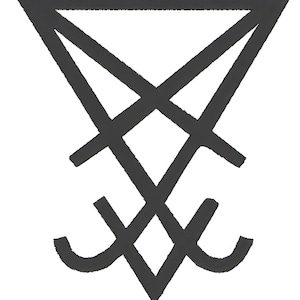 Lucifer Sigil -  Embroidery design pattern 4x4 and 5x7 hoop size- INSTANT Download