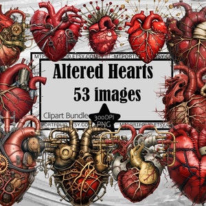 Corazón humano PNG Steampunk PNG Gráficos góticos Transparente Licencia comercial Descarga digital Diario de sublimación Vudú Macabro Clipart PNG