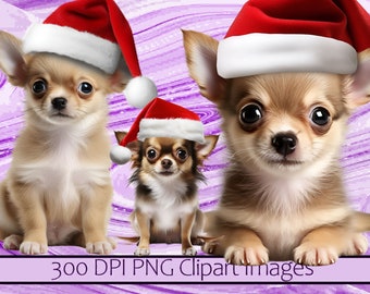 ミニミニ麻カゴのストラップ♡サンタ帽子のチワワちゃん♡クリスマス♡ 新作☆ チワワ サンタ帽 クリスマス オーナメント キーホルダー 木製