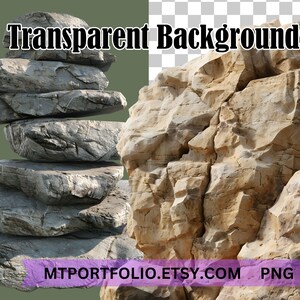 Rocks Clipart River Rocks PNG Graphic Obsidian Image Transparent Commercial License Digital Download Sublimation Zen Rock Stack Junk Journal image 7