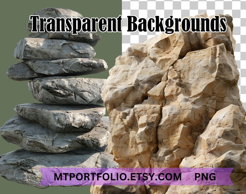 Rocks Clipart River Rocks PNG Graphic Obsidian Image Transparent Commercial License Digital Download Sublimation Zen Rock Stack Junk Journal image 7