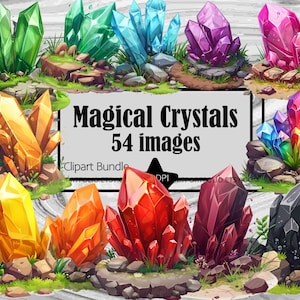 Magic Crystal Clipart Quartz Crystal PNG Gráficos Spiritual Zen Crystal PNG Healing Crystal Licença Comercial Digital Sublimation Journal