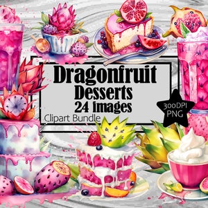 Tropische Drachenfrucht - exotischer Anhänger für Ihre Sommerkreationen Grafiken transparent kommerzielle Lizenz inkl. ~ Digital Download Sublimation