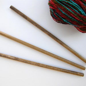 Dowels for Weavings and Other Fiber Wall Art Oak Finish Set of 3 11 28cm image 2