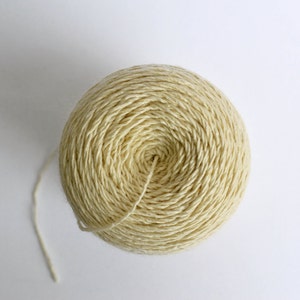 Natural White Wool Warp Yarn, Navajo Weaving Warp, 8oz ball image 2