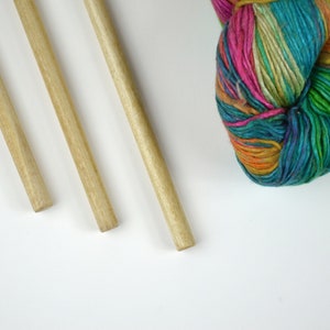 Large Hanging Dowels for Weavings and Other Fiber Wall Art - Natural Finish - Set of 3 - 15&quot; (38cm)
